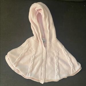 Absorbs Paris Pink Hooded Knit Cape